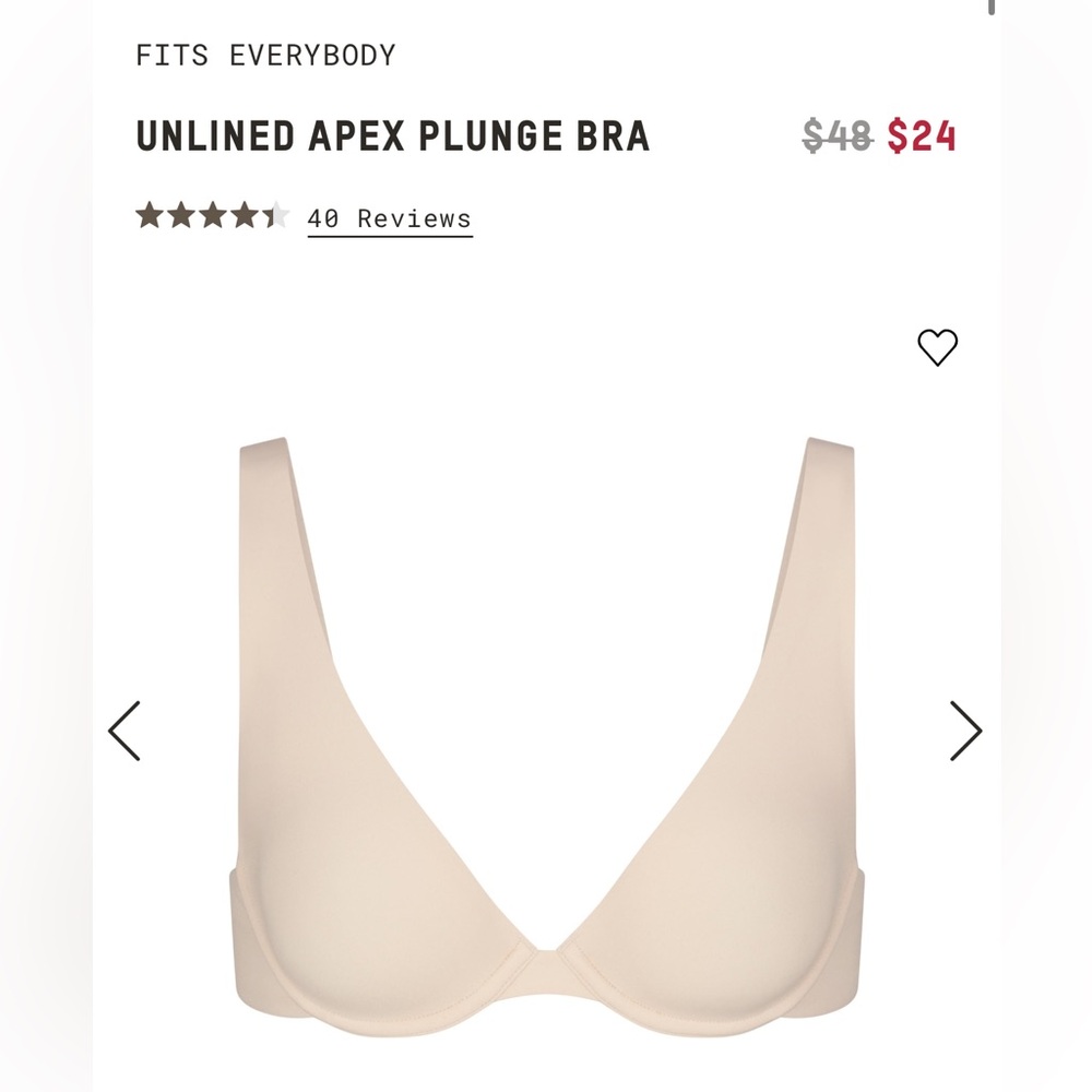 SKIMS BNWT Bra - Sand 36D
